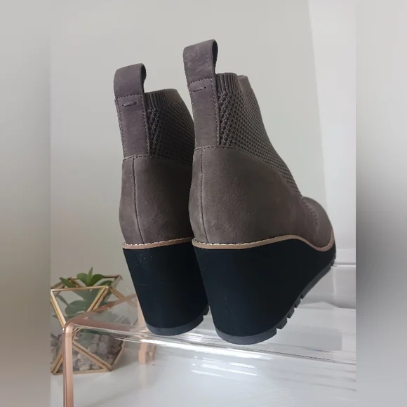 NWT Eileen Fisher - London Knit Wedge Boots - Picture 8 of 9